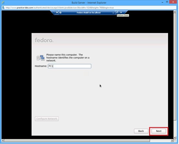 Practice Labs screenshot.